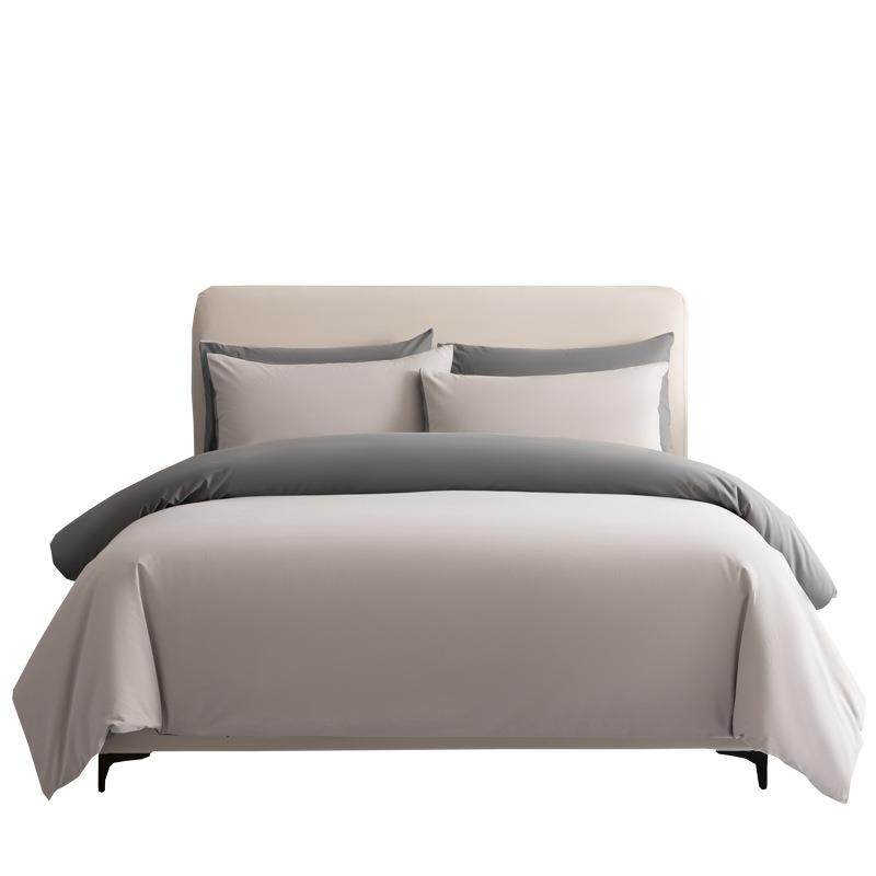 婴儿级秋冬加厚全棉磨毛四件套双拼色长绒棉被套酒店民宿套件,床上用品,床品套件/四件套/多件套,淘宝优惠券,粉丝福利购,淘宝优惠卷