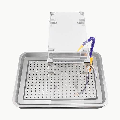 台磨机雕刻翡翠水循环水泵工作台桌挡水板不锈钢冷却滴水工具
