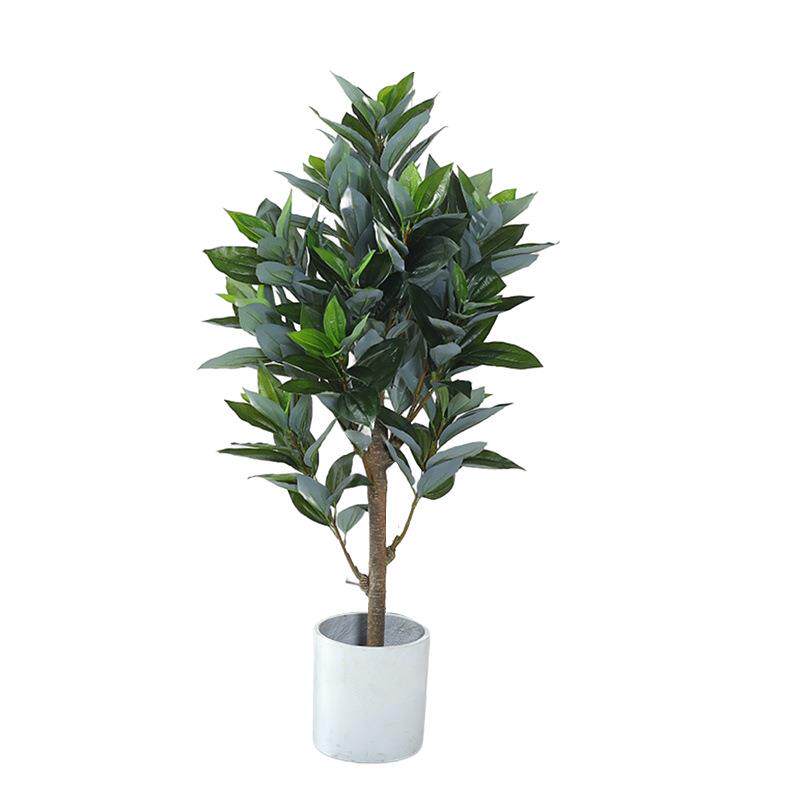 欧式仿真植物平安树盆栽客厅装饰塑料假树落地盆景室内假绿植摆放