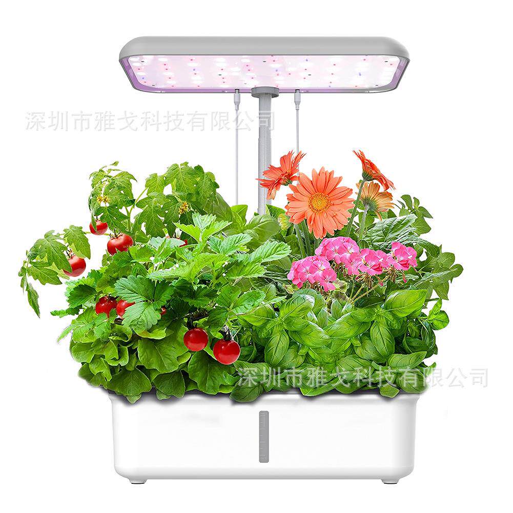 外贸涂鸦WiFi智能植物水培机全普光LED植物生长灯室内种植水培