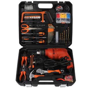家用电动工具套装冲击电钻家用五金组合套装电工维修工具箱