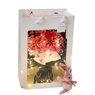 永生花满天星干花向日葵花束成品情人节生日礼物送女生朋友闺蜜