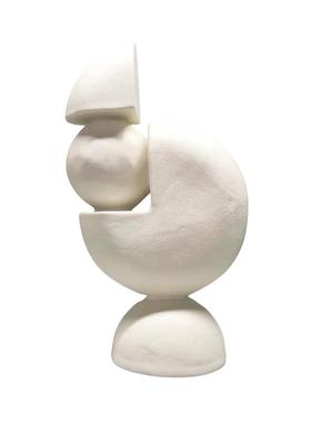 极简黑白抽象艺术几何体家居饰品摆件样板间售楼处桌面装修工艺品