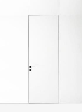 7龙尚木业烤漆免漆客厅卧室隐藏门幽灵门轻奢极简门无框门安装