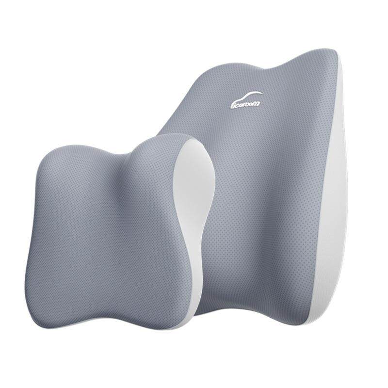汽车头枕靠垫夏季一体式运动座椅车载护颈枕车内用腰靠高端