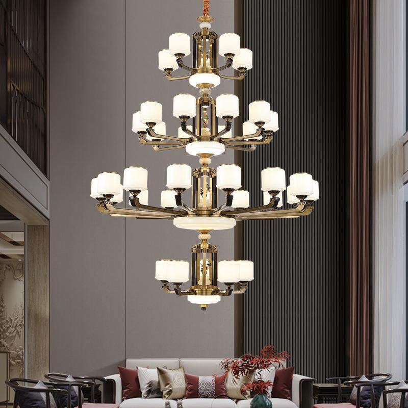 新中式吊灯客厅灯新款锌合金酒店餐厅书房茶室中国风禅意复古灯具,家装灯饰光源,智能吊灯,淘宝优惠券,粉丝福利购,淘宝优惠卷