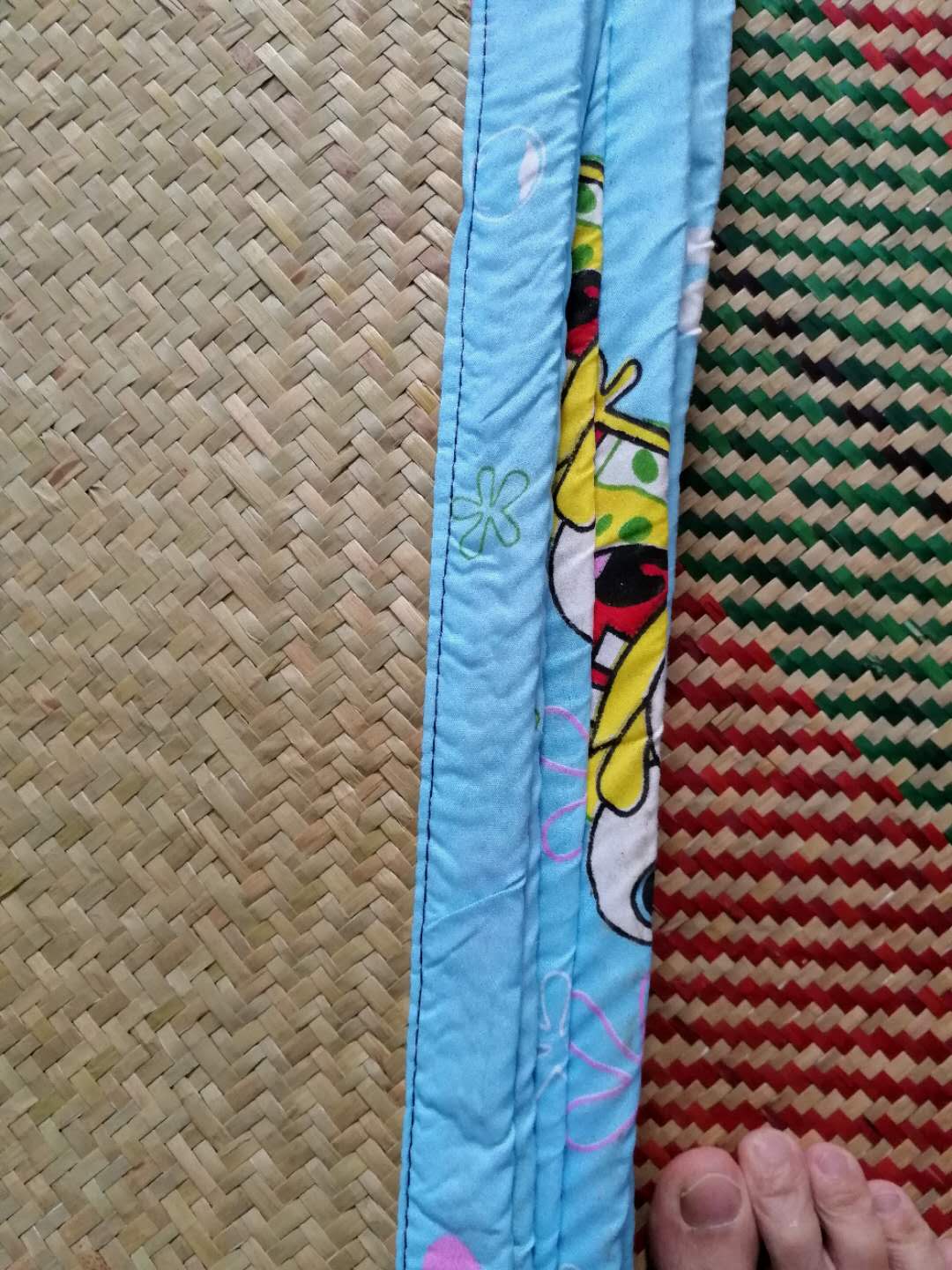 儿童蒲草席纯手工编织传统草席纯天然可折叠草席优级广东草席包邮