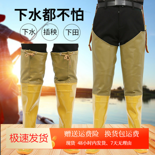大码农田插秧鞋软底稻田鞋袜过膝长筒栽秧水鞋男中筒秧田靴鞋裤袜