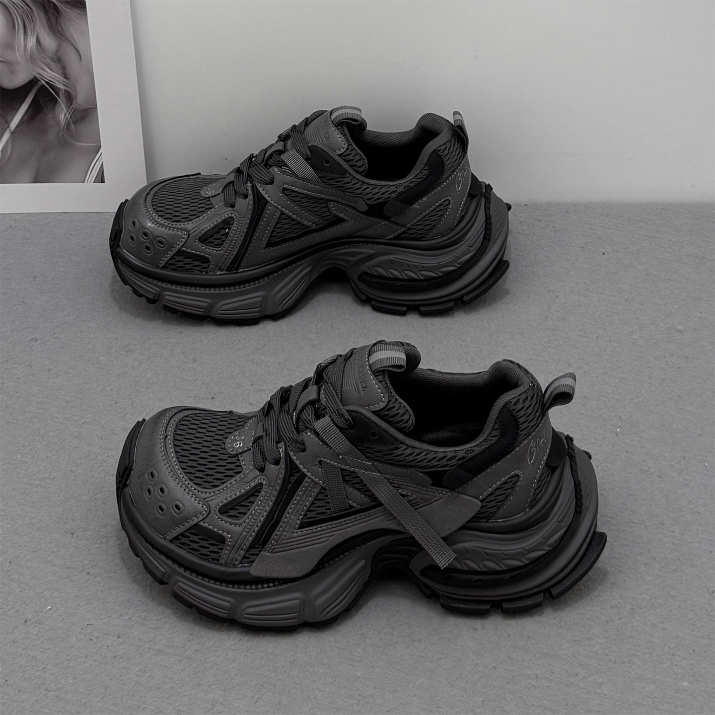 真皮老爹鞋女2025秋冬加绒