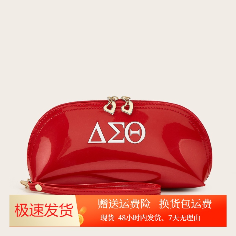 广州女士漆皮手拿包亮皮钱包零钱包时尚拉链化妆包手机口红包