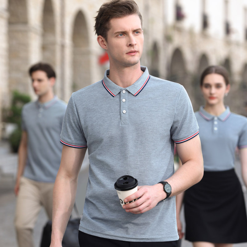 工作服定制t恤印字logo短袖polo衫聚会企业男女文化衫工衣 diy刺