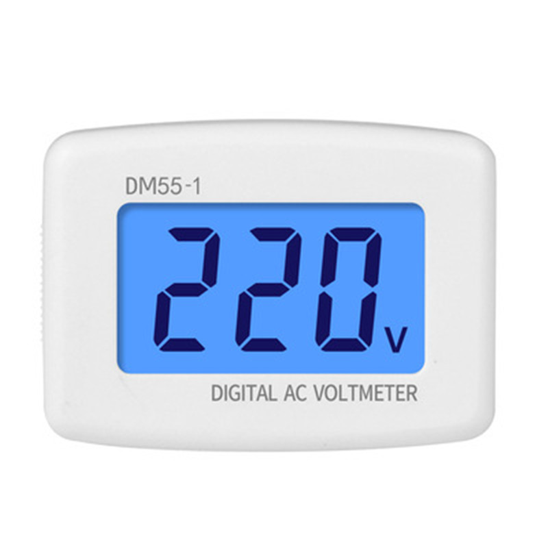 DM55-1 Digital Voltmeter EU US Plug Volt Meter Socket Voltag