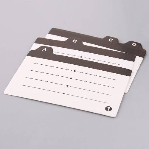 极速Large Capacity Splitter Index Tabs Business Card Holder