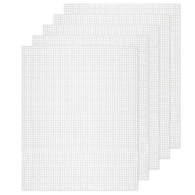 极速10PCS Mesh Plastic Canvas Sheets 19.6X13 Inch For