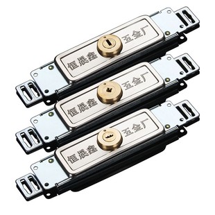 卷帘门配件大全家用卷门锁 卷帘门锁 十字防盗门锁 铜芯 卷帘门锁