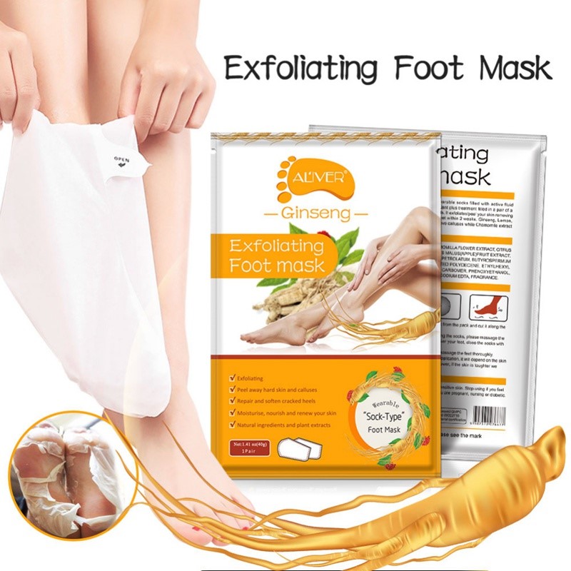 Ginseng Foot Mask Moisturizing Anti-peeling Remove Dead Skin