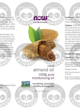 NOW solutions Sweet Almond Oil, Moisturizing Oil, 16 ounce