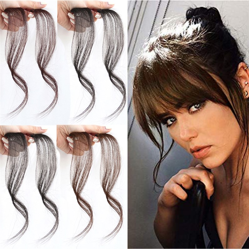 False Bangs Clip in Fake Hair Extensions Clip on Good   Qual