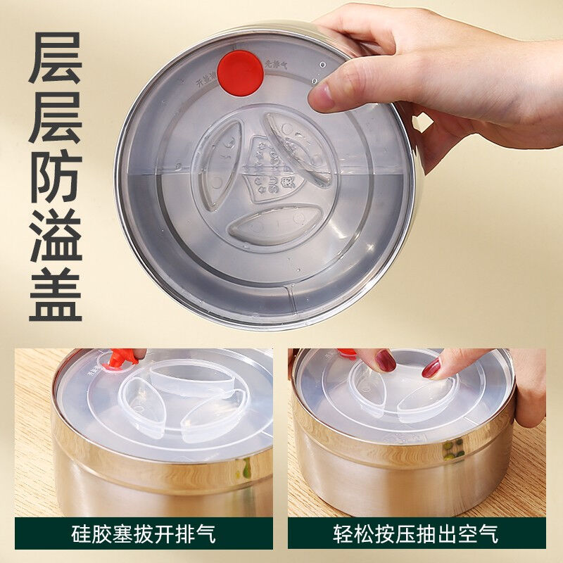 304不锈钢保温便当盒多层饭盒分隔防溢便当盒上班族分格餐盒饭桶