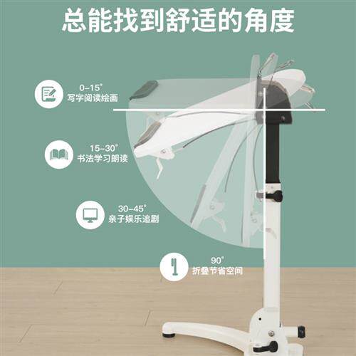 极速*折移动叠桌儿童k小户型牀边桌学习桌收纳升降桌电脑桌家用办