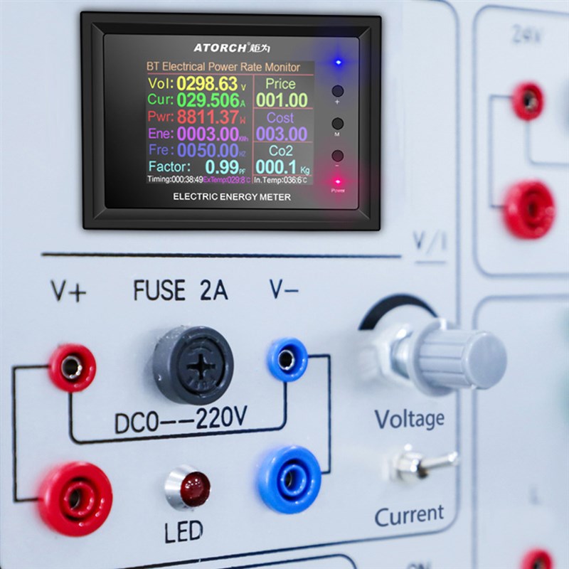 AC 50~300V 30A Electric Voltmeter Ammeter Energy Tester Curr