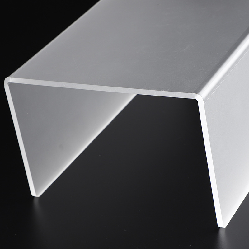 压克力U型展示架折弯透明柜台模型展架梯形压克力鞋托鞋架置物架