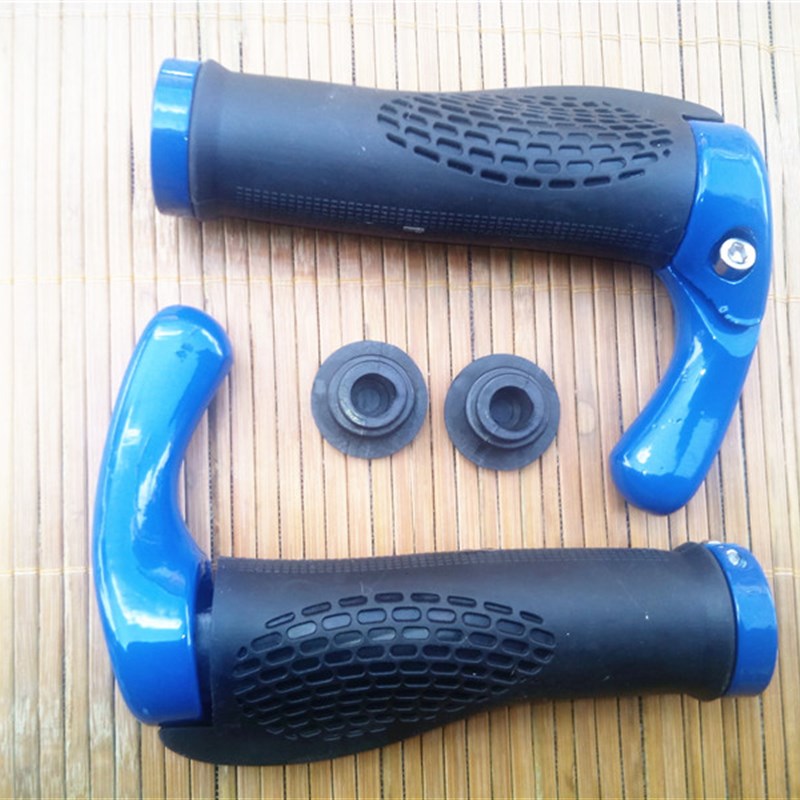 自行车把套山地车橡胶牛角副把单车把套配件手把套骑行装备车