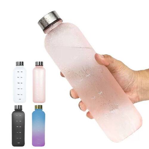 极速1L Large-Capacity Matte Water Bottle Plastic Space Cup