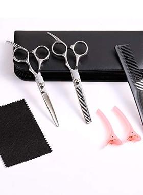 6in Barber Scissors 7Pcs Kits Stainless Steel Hair Cutting S