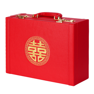 好货彩礼钱盒子摆件订婚装万元红包聘礼盒提亲三金结婚用品大全礼