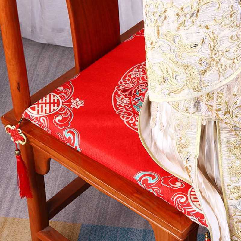 新娘出嫁坐福垫新人拜堂敬茶跪垫结婚跪拜地q垫子婚礼婚庆用品福