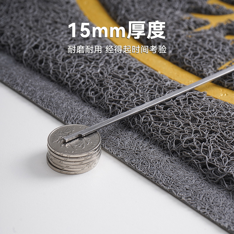 出入平安门垫入户门地垫门外丝圈耐脏防滑家用脚垫大门口进门地毯