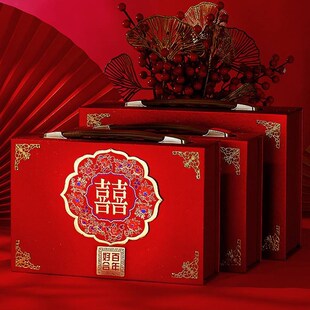 装彩礼钱的盒子订婚礼金盒高端聘金盒聘礼盒提亲彩礼箱子中式结婚