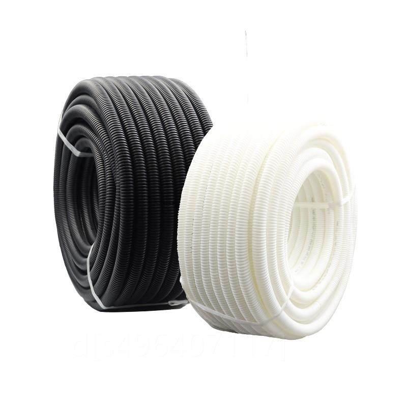 。PVC穿线波纹管16 20 25 32 40 50 电线套管阻燃塑料软管黑色