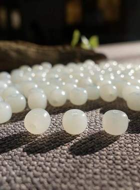 Hotan Jade White Jade Hetian White Jade Vintage Old Beads 7