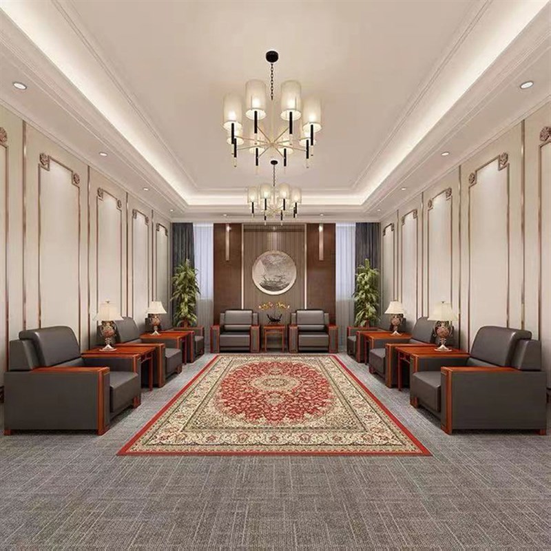 贵宾沙发单人位接待商务会客简约现代办公室会议沙发茶几组合