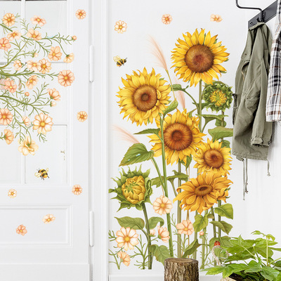 Sunflower Plant Stickers Sunflower Skirting Decoration