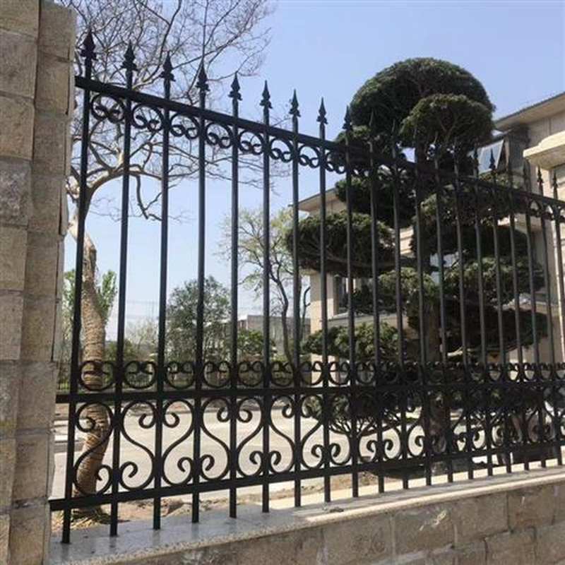 铁艺围墙护栏农村自建房别墅学校工厂外墙围栏防盗隔离栏