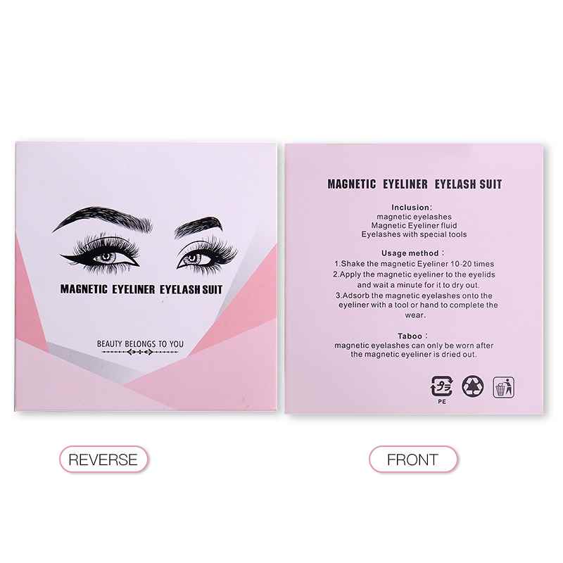 3Pairs Magnetic Lashes Magnetic Eyeliner With Tweezer Makeup