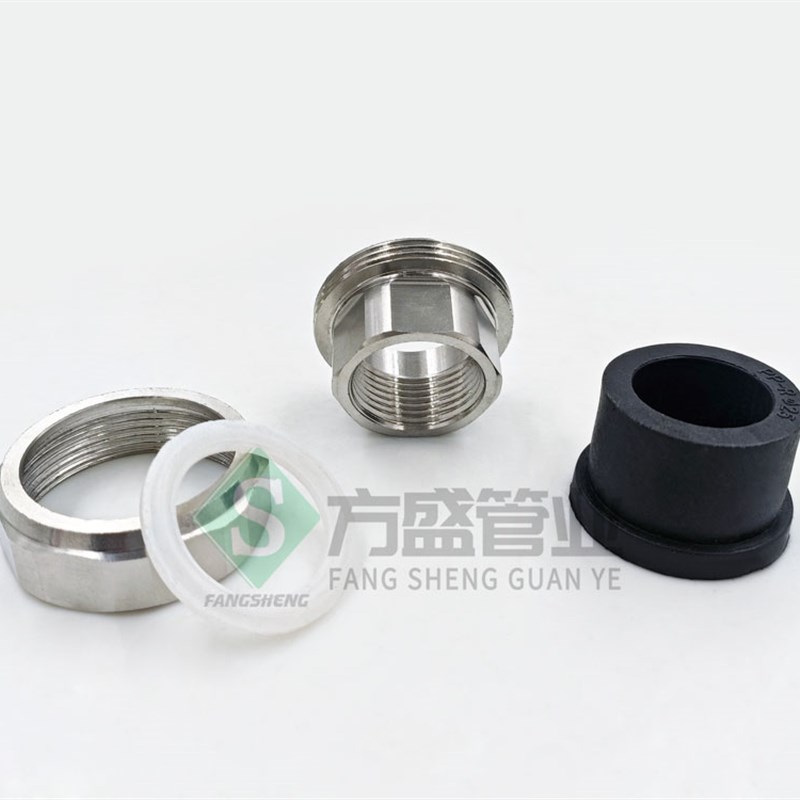 不锈钢活动接头PE20四分25六分32一寸内丝外丝热熔铜活接水管配件