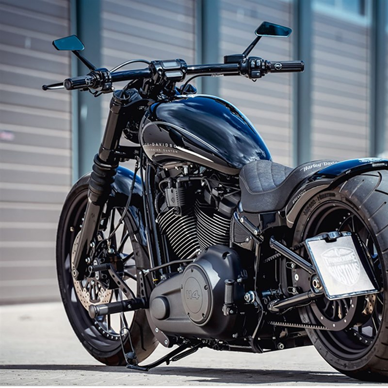 摩托车街车金吉拉灰石GV300赛科龙Z900哈雷883后视镜复古改装配件