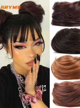 好货Synthetic Claw Clip Chignon Hair Extention Hair Bun