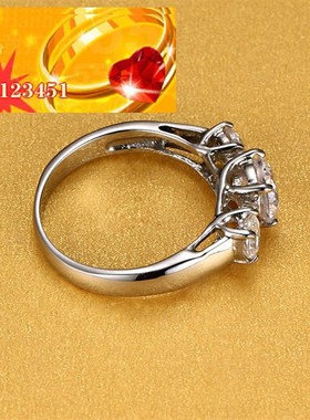 极速韩版饰品爪镶锆石婚庆戒指韩版女士戒指时尚饰品钻戒ring