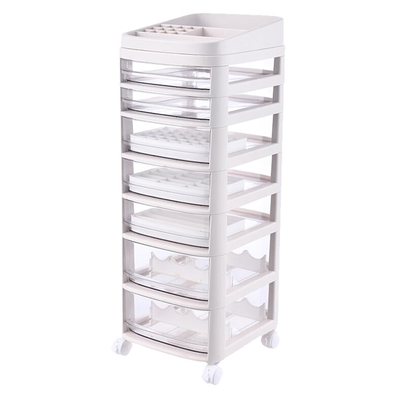 稳斯坦W5478分层抽屉式零件收纳柜文件工具储存透明置物架多功能