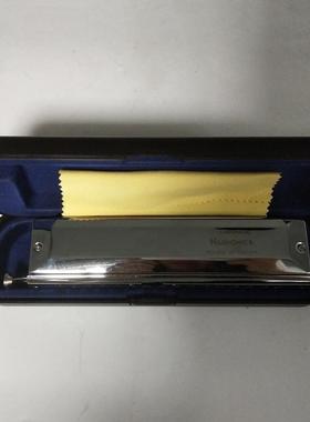吹奏乐器银色12孔48音半音阶口琴16孔64音口吹琴练习Harmonica