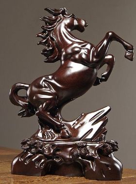 Ebony Wood Carving Win Instant Success Decoration Solid