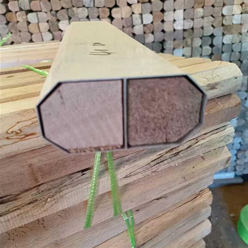 栅栏机栏杆填充实木松木栅栏机杆内衬塞木固定八角杆造型加长强塞