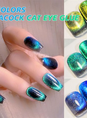 好货Kutek Gel Magnetis Mata Kucing Desain Seni Kuku Manikur