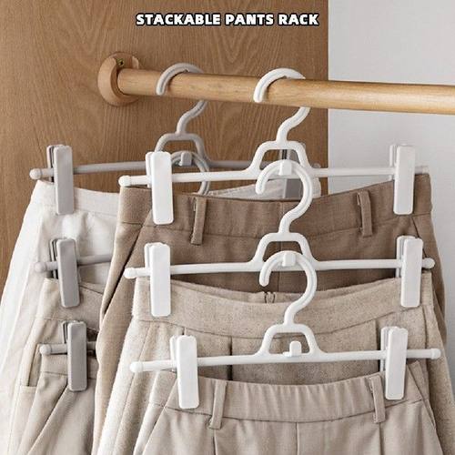 5pcs Non-Marking Skirt Clip Hanger Wear-Resistant For Closet