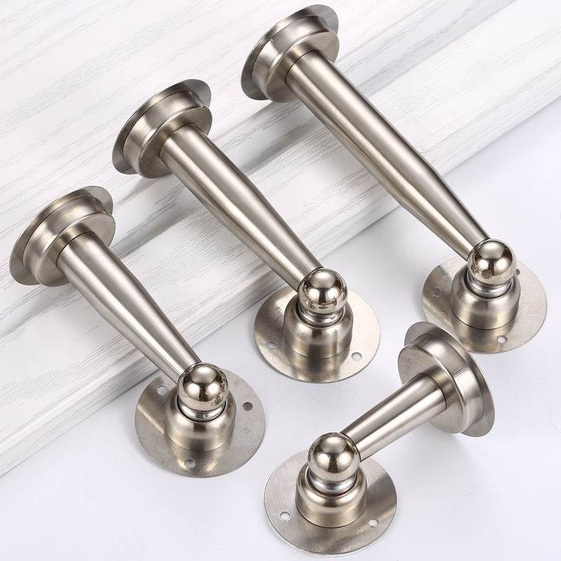 不锈钢门吸加长免打孔打孔门吸95/295卧室加厚强磁防撞门吸闭门器